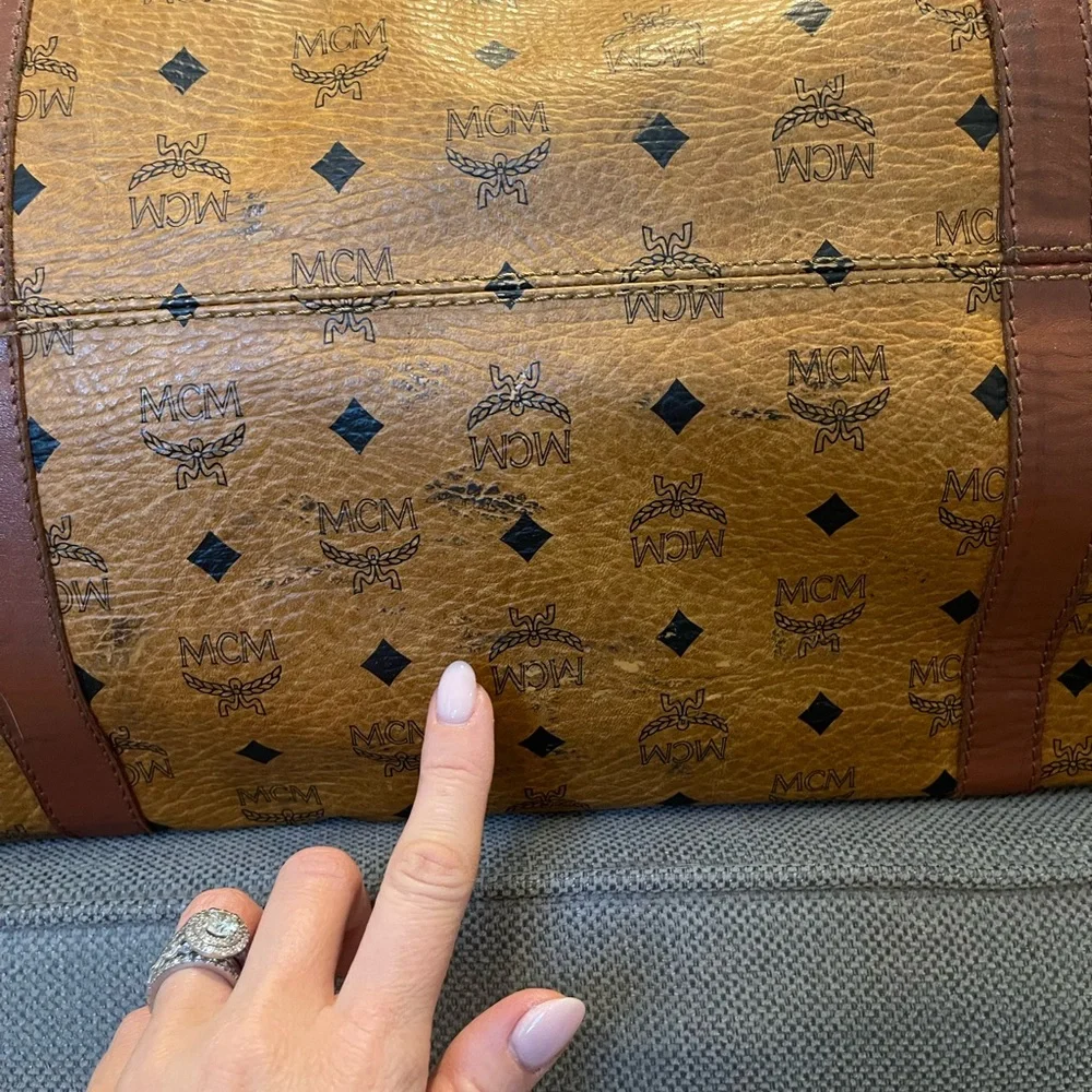 MCM large Brown Monogram Bag